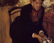埃德加德加 - Portrait of Mary Cassatt
